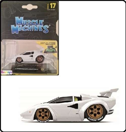 Maisto Muscle Machines Diecast Model Car Lamborghini Countach 1/64 scale new in pac