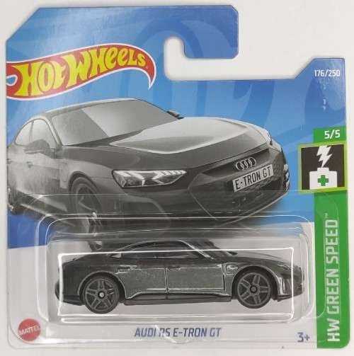 Hotwheels Hot Wheels Diecast Model Car 2022 176 / 250  Audi RS E Tron GT Green Speed 1/64 scale new