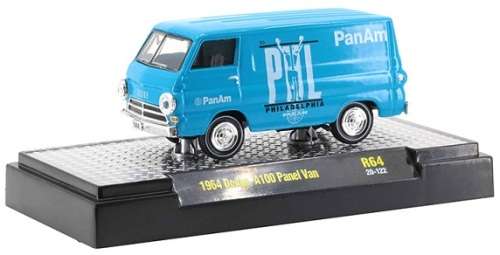 Castline M2 Diecast Model Car Auto Meet Dodge A 100 A100 Panelvan 1964 `PanAm` 1/64 scale new in pac