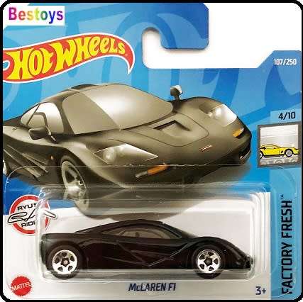 Hotwheels Hot Wheels Diecast Model Car 2022 107 / 250 McLaren F 1 F1 1/64 scale new in pack