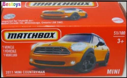 Matchbox Diecast Model Car Power Grab 2021 51 / 100 Mini Countryman 2011 1/64 scale  new in pack