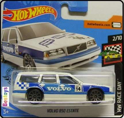 Hotwheels Hot Wheels Diecast Model Car 2020 57 / 250 Volvo 850 Estate Stationwagon No 14 Race Day