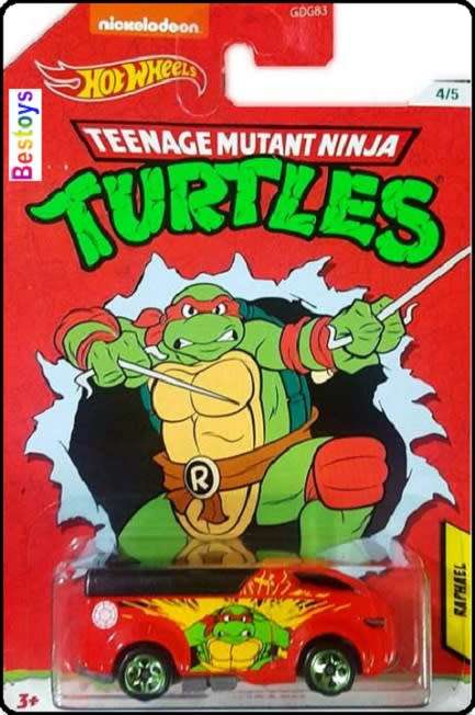 Hotwheels Hot Wheels Diecast Model Car Nickelodeon Teenage Mutant Ninja Turtles Vanster Raphael new
