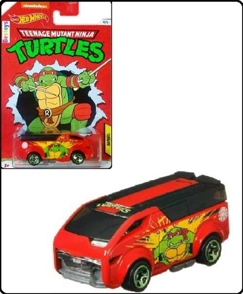 Hotwheels Hot Wheels Diecast Model Car Nickelodeon Teenage Mutant Ninja Turtles Vanster Raphael new