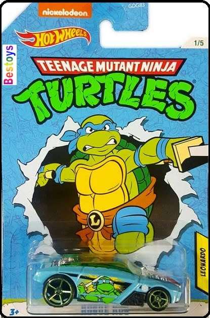Hotwheels Hot Wheels Diecast Model Car Nickelodeon Teenage Mutant Ninja Turtles Rogue Hog Leonardo
