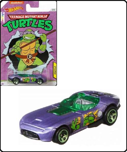 Hotwheels Hot Wheels Diecast Model Car Nickelodeon Teenage Mutant Ninja Turtles Rrroadster Donatello