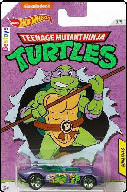 Hotwheels Hot Wheels Diecast Model Car Nickelodeon Teenage Mutant Ninja Turtles Rrroadster Donatello