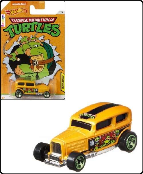 Hotwheels Hot Wheels Diecast Model Car Nickelodeon Teenage Mutant Ninja Turtles Midnight Otto Michel