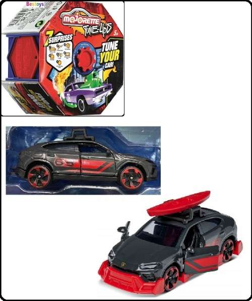 Majorette Diecast Model Car Tune Ups Lamborghini Urus + body kit + decals 1/64 scale new in pack
