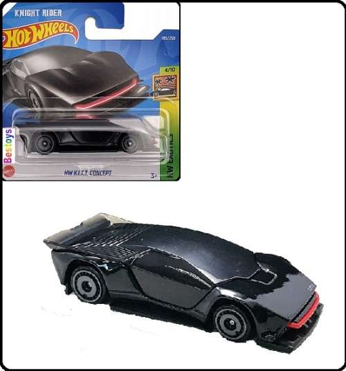 Hotwheels Hot Wheels Diecast Model Car 2022 185 / 250 KITT Concept Car Knight Rider Movie Film TV Ex