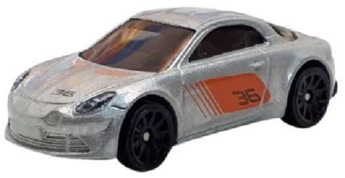 Hotwheels Hot Wheels Diecast Model Car 2019 80 / 250 Alpine A 110 A110 Cup No 36 Race Day 1/64 scale
