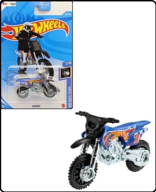 Hotwheels Hot Wheels Diecast Model Bike Motorcycle 2021 182 / 250 HW 450 F 450F Race Team new in pac