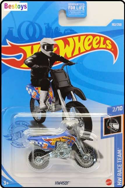 Hotwheels Hot Wheels Diecast Model Bike Motorcycle 2021 182 / 250 HW 450 F 450F Race Team new in pac
