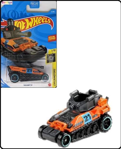 Hotwheels Hot Wheels Diecast Model Car 2021 5 / 250 Tanknator No 21 Experimotors new in pack
