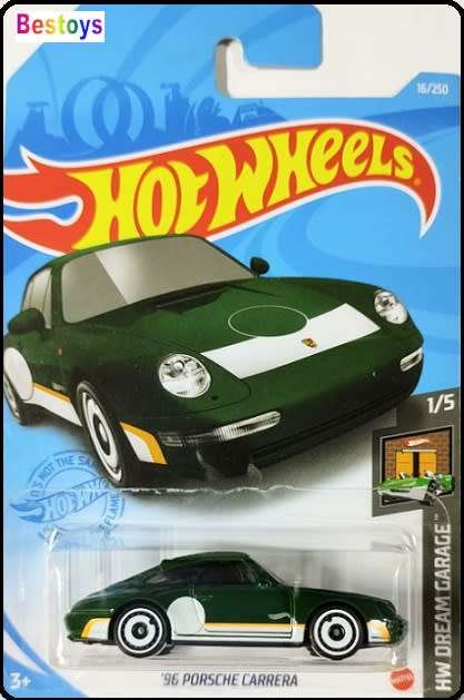Hotwheels Hot Wheels Diecast Model Car 2021 16 / 250 Porsche Carrera 1996 Dream Garage 1/64 scale