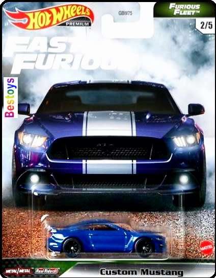 Hot Wheels Fast & Furious Furious Fleet Set Ford Mustang Land Rover Honda S2000 Jeep Gladiator Dodge