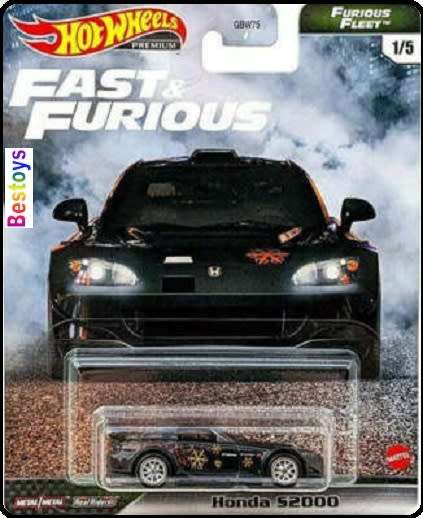 Hot Wheels Fast & Furious Furious Fleet Set Ford Mustang Land Rover Honda S2000 Jeep Gladiator Dodge