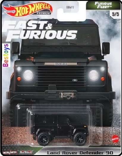 Hot Wheels Fast & Furious Furious Fleet Set Ford Mustang Land Rover Honda S2000 Jeep Gladiator Dodge