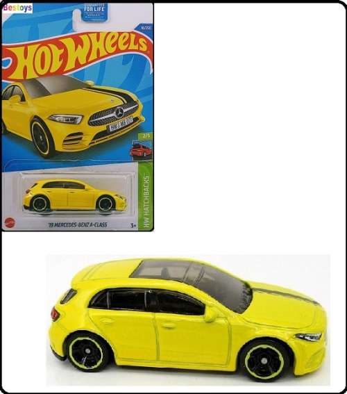 Hotwheels Hot Wheels Diecast Model Car 2022 18 / 250 Mercedes Benz A Class 2019 Hatchbacks 1/64 scal