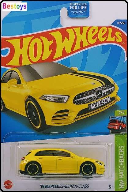 Hotwheels Hot Wheels Diecast Model Car 2022 18 / 250 Mercedes Benz A Class 2019 Hatchbacks 1/64 scal