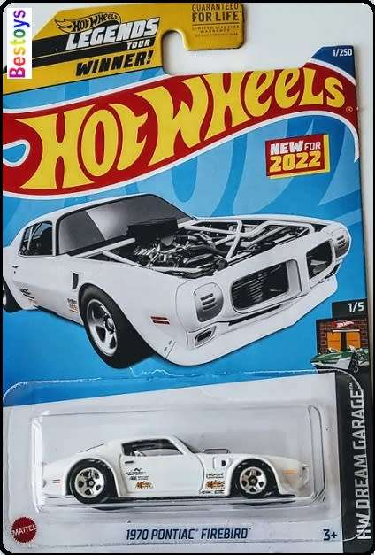Hotwheels Hot Wheels Diecast Model Car First Ed 2022 1 / 250 Pontiac Firebird 1970 Dream Garage 1/64