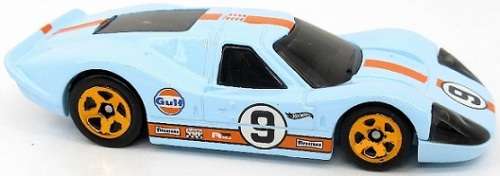 Hotwheels Hot Wheels Diecast Model Car 2022 58 / 250  Ford Gt 40 Mk 4 1967 No 9 `Gulf` Retro Racers