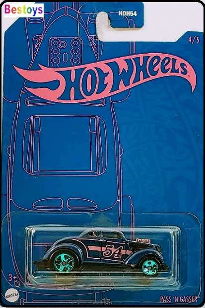 Hotwheels Hot Wheels Diecast Model Car 54th Anniv Pass N Gasser No 54 1/64 scale new in pack