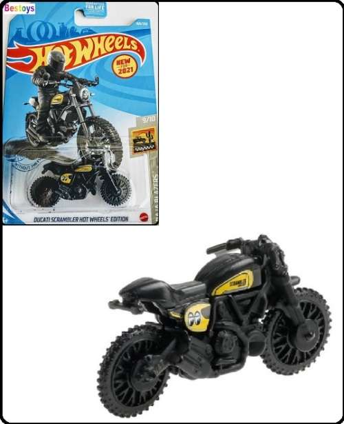 Hotwheels Hot Wheels Diecast Model Motorcycle Bike First Ed 2021 169 / 250 Ducati Scrambler "Mooneye