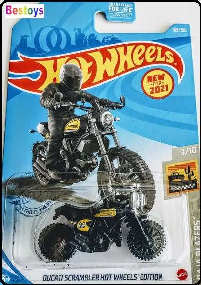 Hotwheels Hot Wheels Diecast Model Motorcycle Bike First Ed 2021 169 / 250 Ducati Scrambler "Mooneye