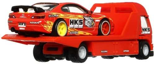 Hotwheels Hot Wheels Diecast Model Car Culture Team Transport Nissan Silvia S15 + Aero Lift `HKS` Tr