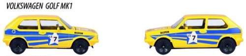 Majorette Diecast Model Car VW Volkswagen Golf Mk 1 Mk1 No 7 1/64 scale new in pack