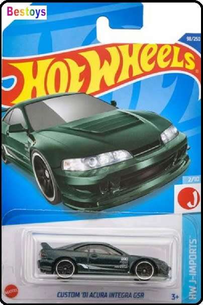Hotwheels Hot Wheels Diecast Model Car 2022 98 / 250 Honda Acura Integra Custom GSR 2001 J Imports