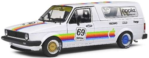 Solido Diecast Model Car S1803504 VW Volkswagen Caddy Mk 1 Mk1 Pickup 1982 with canopy `Apple` 1/18