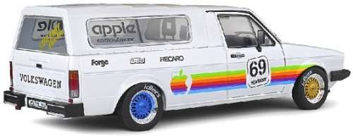 Solido Diecast Model Car S1803504 VW Volkswagen Caddy Mk 1 Mk1 Pickup 1982 with canopy `Apple` 1/18