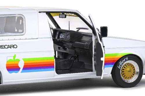 Solido Diecast Model Car S1803504 VW Volkswagen Caddy Mk 1 Mk1 Pickup 1982 with canopy `Apple` 1/18