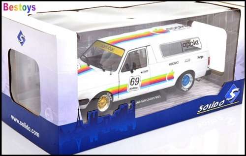 Solido Diecast Model Car S1803504 VW Volkswagen Caddy Mk 1 Mk1 Pickup 1982 with canopy `Apple` 1/18
