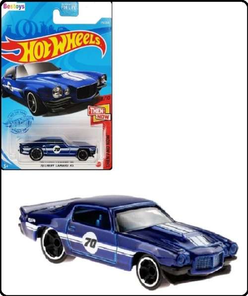 Hotwheels Hot Wheels Diecast Model Car 2021 179 / 250 Chevy Chevrolet Camaro RS 1970 No 70 Then & No