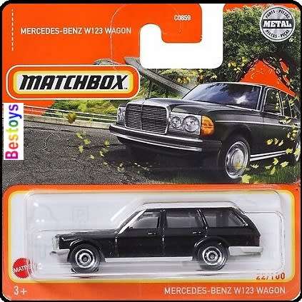 Matchbox Diecast Model Car 2022 22 / 100 Mercedes Benz W 123 W123 Stationwagon 1/64 scale new in pac