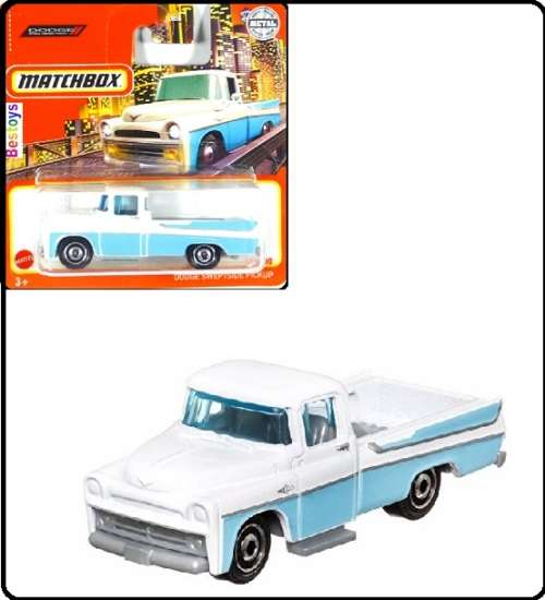 Matchbox Diecast Model Car 2022 68 / 100 Dodge Sweptside Pickup 1/64 scale new in pack