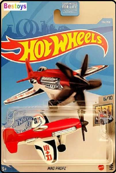 Hotwheels Hot Wheels Diecast Model Plane 2021 132 / 250 Mad Propz Metro new in pack