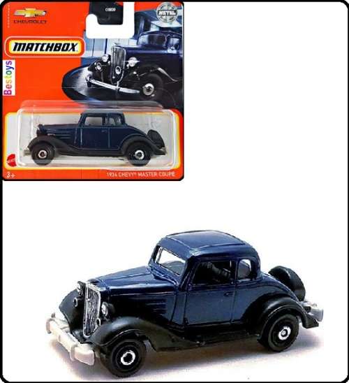 Matchbox Diecast Model Car 2022 71 / 100 Chevy Chevrolet Master Coupe 1934 1/64 scale new in pack