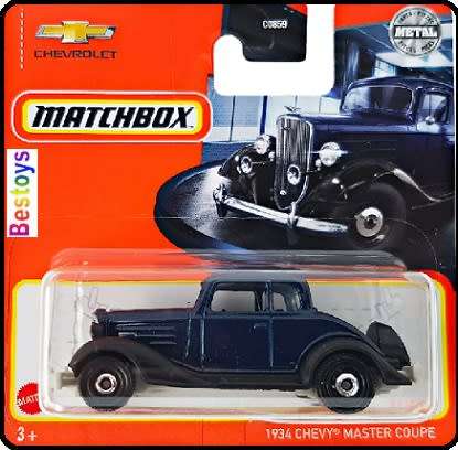 Matchbox Diecast Model Car 2022 71 / 100 Chevy Chevrolet Master Coupe 1934 1/64 scale new in pack