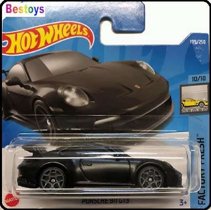 Hotwheels Hot Wheels Diecast Model Car 2022 199 / 250 Porsche 911 GT 3 GT3 1/64 scale new in pack