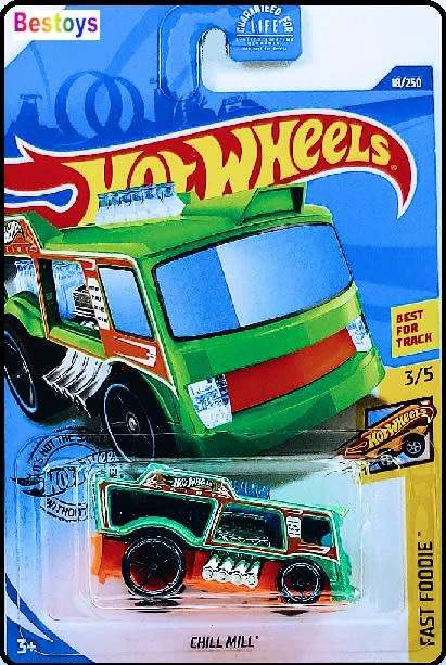Hotwheels Hot Wheels Diecast Model Car 2019 18 / 250 Chill Mill Truck Fast Foodie new in pack