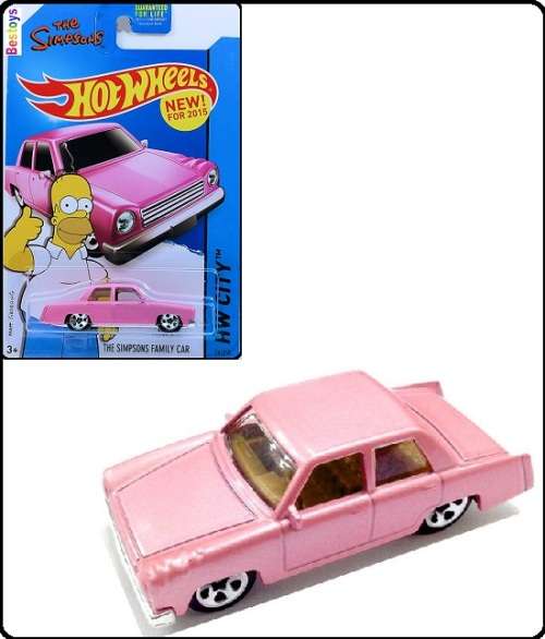 Hotwheels Hot Wheels Diecast Model Car First Ed 2015 56 / 250 Simpsons Homer TV 1/64 scale new