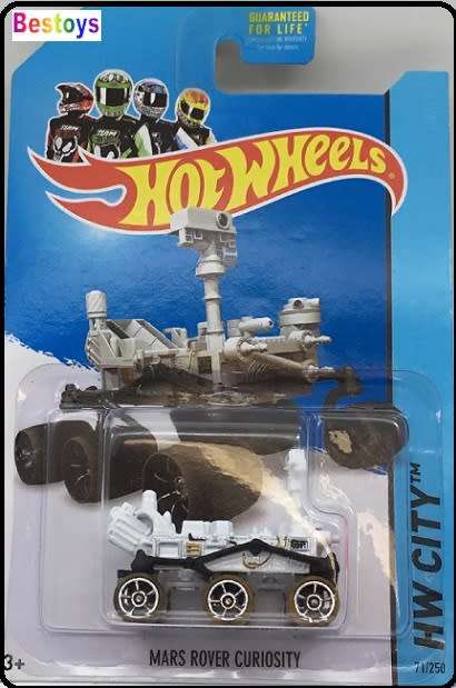 Hotwheels Hot Wheels Diecast Model Car 2014 71 / 250 Mars Rover Curiosity Explorer new in pack