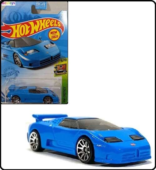 Hotwheels Hot Wheels Diecast Model Car First Ed 2021 224 / 250 Bugatti EB 110 EB110 SS 1994 Exotics
