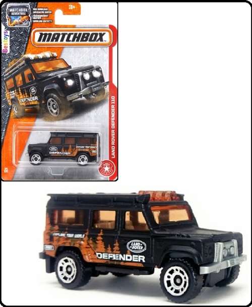 Matchbox Diecast Model Car 2017 84 / 125 Land Rover Defender 110 1/64 scale new in pack
