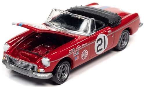 Johnny Lightning Diecast Model Car Classic Street Freaks MGB 1963 No 21 Jeremy Morin 1/64 scale new