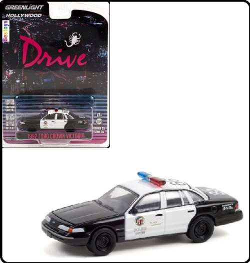 Greenlight Diecast Model Car Hollywood Ford Crown Victoria 1992 Police Drive TV 1/64 scale new